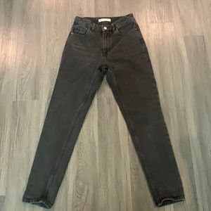 Zara black mom jeans size 2